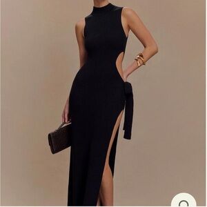Meshki Stephanie Cut Out Knit Maxi Dress